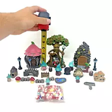 Miniature Fairy Garden Accessories LOT 27 PCS Tiny treasures Forrest Wizard