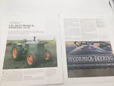 1923 I.H. McCormick-Deering 10-20 Tractor Frameable Article Pics Specs Display