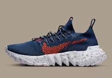 Nike Space Hippie 01 Blue Navy Orange Magma Shoes Running DN0010-400 Mens Size