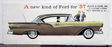 1957 Ford Custom & 300 Fairlane 500 Wagon Series Color Sales Brochure Original