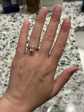 Emerald Cut Moissanite Engagement Ring From Olive Ave Jewelry