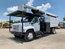 2004 GMC C7500 60' Hydraulic Bucket Truck Wood Chip Dump Box Diesel bidadoo