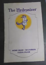 Vintage 1918 HYDRONIZER Gas economy engine power Model T Ford auto Sales booklet