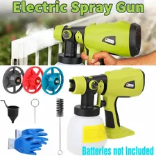 High Pressure Cordless Electric Spray Gun for Ryobi Airless Paint Auto Airbrush