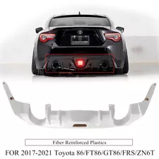 Fit 2017-2021 Toyota FT86/GT86/FRS/ZN6T Unpainted Rear Bumper Lip FRP Diffuser (For: Toyota 86)