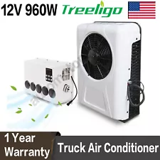 Treeligo 12V 12000BTU Truck Cab Air Conditioner Split AC For Truck Bus RVCaravan