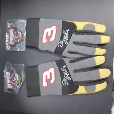 DALE EARNHARDT SR SIGNATURE SERIES ENCON NASCAR RACING GLOVES DEERSKIN size LG