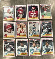 1984 USFL Football Partial Set (110/132) NM/MT