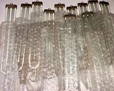 (NEED CLEANING) 11 Vintage U Shaped Chandelier(?) Crystals