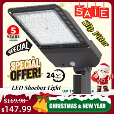 300W LED Parking Lot Lights Outdoor Pole Shoebox Flood Light for Commercial Area