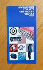 Collectible Vintage 1975 Accessories for Chevrolet Truck Original Sales Brochure