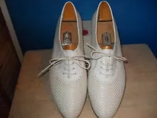 Bally vintage men's white novelty shoes