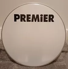 Vintage Premier 24" Bass Drum Smooth White Logo Head