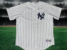 Vintage Bernie Williams #51 New York Yankees Majestic Jersey Mens Sz XL Used