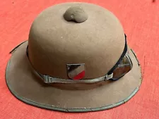 ORIGINAL WW2 GERMAN AFRIKA KORPS PITH HAT HELMET