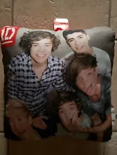 1D One Direction Pillow 14”Hx14”Wx5”D. Licensed Products!! With Tags!