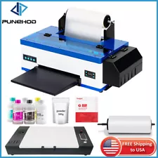 PUNEHOD A3 L1800 DTF Printer Transfer Printer+Oven DIY Dark/Light Clothing US