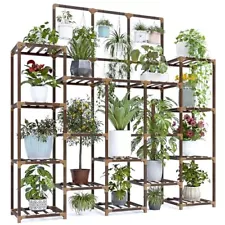 EnHomee 63''H Upgrade Plant Stand Indoor Tall Plant Stands Outdoor with 7 Tie...