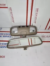 90-02 TOYOTA TACOMA 4RUNNER INTERIOR REAR VIEW MIRROR DUAL MAP LIGHT OAK/TAN OEM