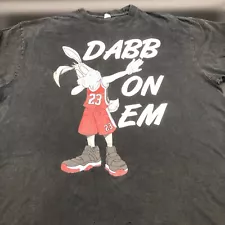 Michael Jordan Bugs Bunny Dab On Em T-Shirt Mens XL