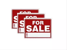 Plastic "For Sale" Sign Set of 3