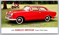 1959 Red Rambler American Super Club Sedan~”Smartest Smaller Sedan”~Advertising