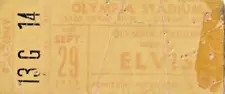 Elvis Presley concert ticket Authentic 1974