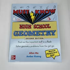 Must Know High School Geometry, Second Edition by Amber Kuang and Allen Ma...