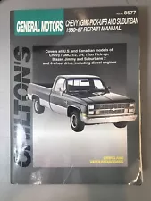 Chilton's 28622 (8577) Repair Manual for Chevrolet GMC Full Size Trucks 80 - 87