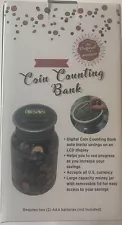 Digital Coin Counting Bank New In Box