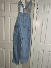 Levi Strauss Two Horse Brand Denim Blue Overalls Women's Med Bib 90s (HOME48)