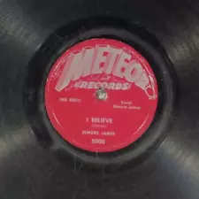 78 RPM -- Elmore James, Meteor 5000 "I Believe" V/V+ Blues