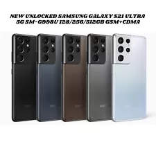 NEW UNLOCKED SAMSUNG GALAXY S21 ULTRA 5G SM-G998U 128/256/512GB GSM+CDMA