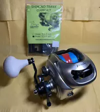 Shimano Tranx 500 HG Fishing Reel Fresh 50lb Braid Bonus Tiburon Deckhand Clamp