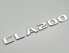 Silver Chrome CLA200 Car Letter Number Rear Boot Badge Emblem For Mercedes Benz