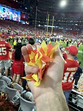 9 Pieces of Kansas City Chiefs Super Bowl Confetti For Sale!