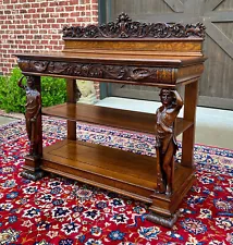 Antique American Server Sideboard Console Sofa Table Quartersawn Oak RJ Horner