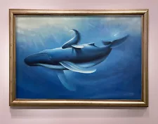 Wyland Painting - American ocean life artist - Humpback Whales