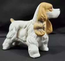 American COCKER SPANIEL Figurine puppy hunting dog ceramic animal figure 5"high