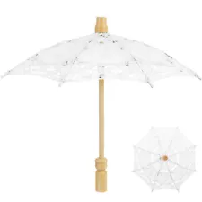 Lace Parasol Umbrella Bridal Umbrellas for Wedding Cotton Decorative Bridesmaid