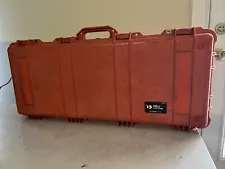 Pelican 1700 Long Case, Guns, Waterproof, Air Tight, Roller Wheels, 36”x14”x5.5”