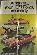 1971 Ford Brochure Mach 1 Mustang LTD Galaxie Torino Pinto Thunderbird Maverick