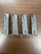 Beretta 92 FS M9 9mm, Lot of 4 Magazines, 10rd Govt Issued