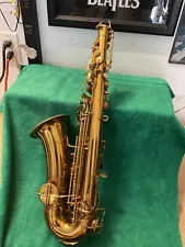 Vintage Buescher Aristocrat True Tone Low Pitch Alto Sax for Parts or Repair