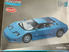 Monogram 1992 91 Bugatti EB110 1/25 NIOB! ▓RARE▓ Vintage model kit Veyron exotic