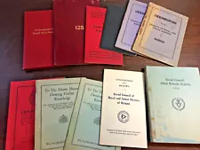 Freemason Masonry Book Lot of 11 Old Books