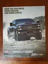 2019 2018 2020 Chevrolet Silverado DURAMAX Z71 2500HD midnight edition print ad