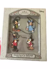 Hallmark Keepsake Famous Faces For Halloween Mickey Minnie Goofy Donald Figures