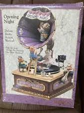 Enesco Opening Night Music Box. New In Box Box Shows Wear See Photos.