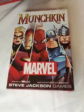 Munchkin Marvel by Steve Jackson Games 2016 missing die, has all cards and token